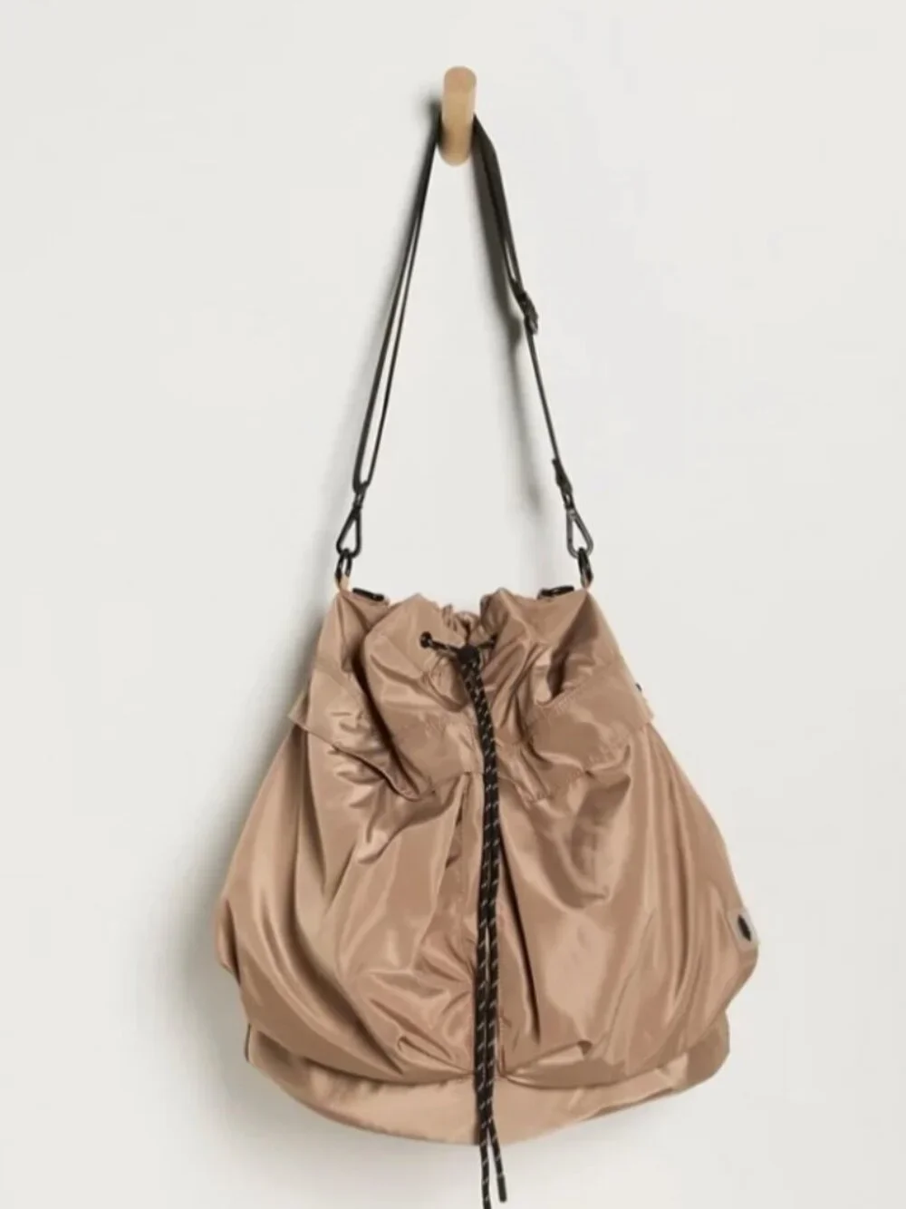 Free People Ego Boost Mega Bucket Sporty Oversized Lightweight Bag in Sand - NEW